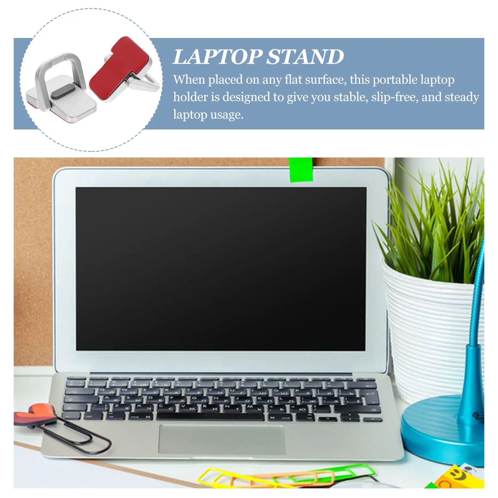 Desk Laptop Stand Holder Adjustable Ergonomic Office Halloween Christmas Desktop Laptop Stand Foldable Laptop Stand 1Pair