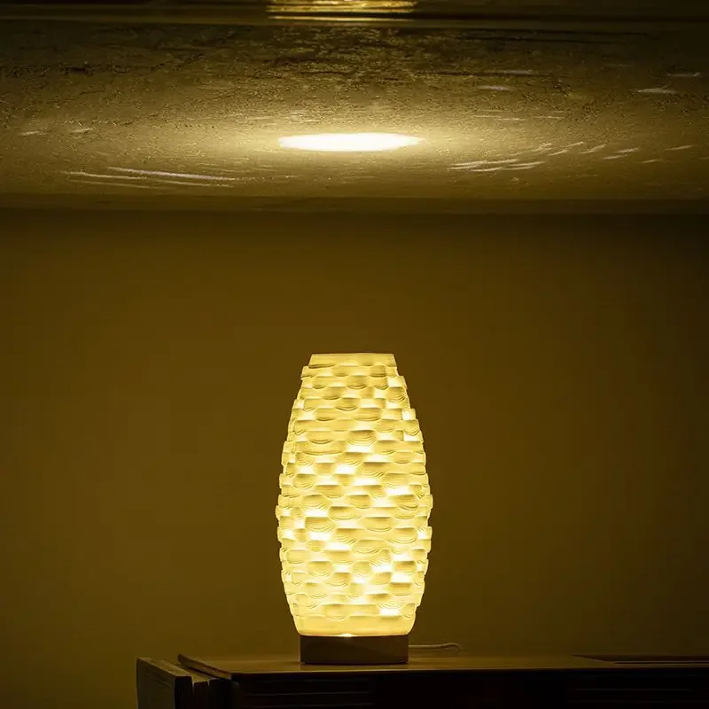 Ceramic table lamps, decorative items, night lights, bedroom bedside lamps, ambient lights, home sleep lights, a sense of luxury