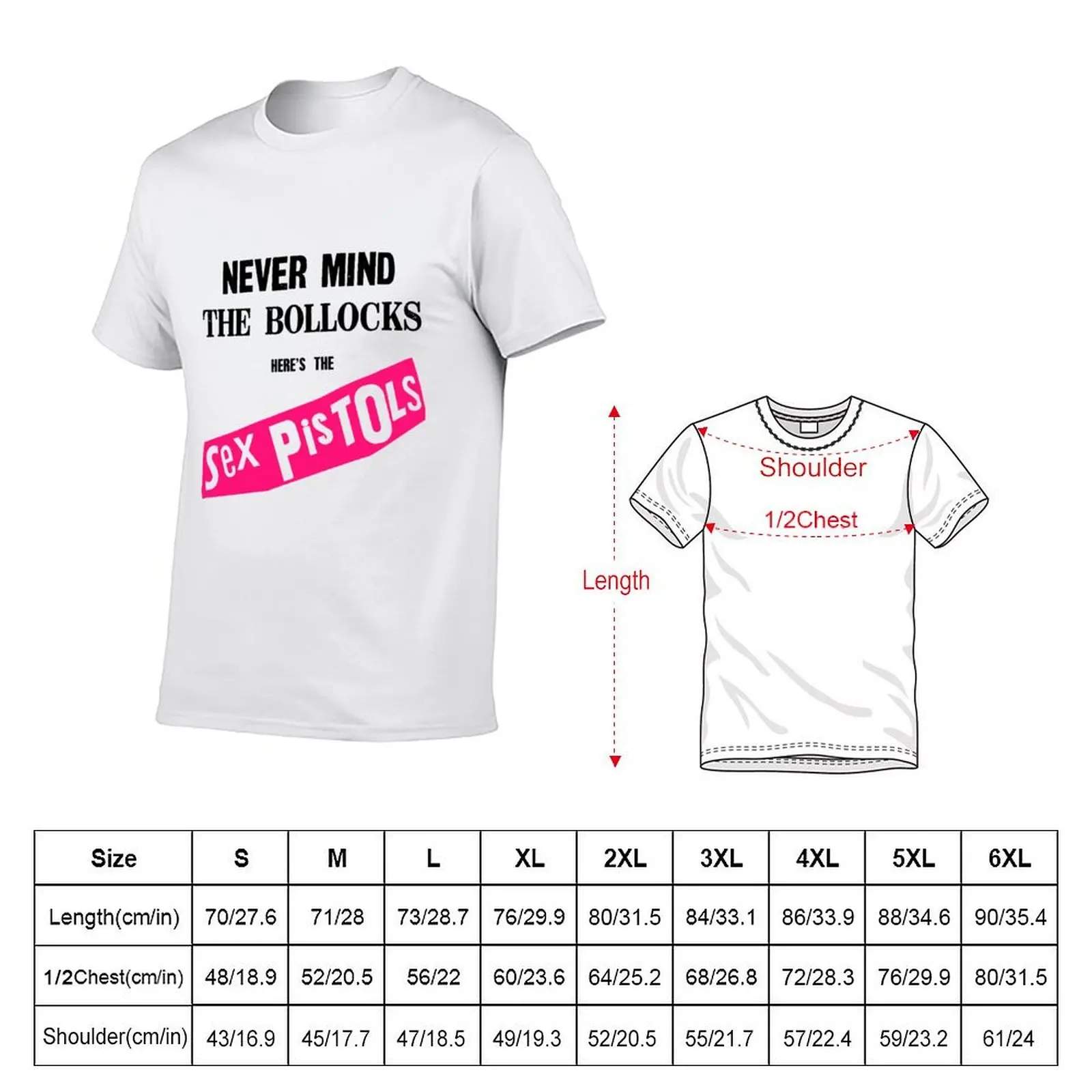 Never Mind The Bollocks (Hq) T-Shirt Plus Size Loose Fit T-Shirt