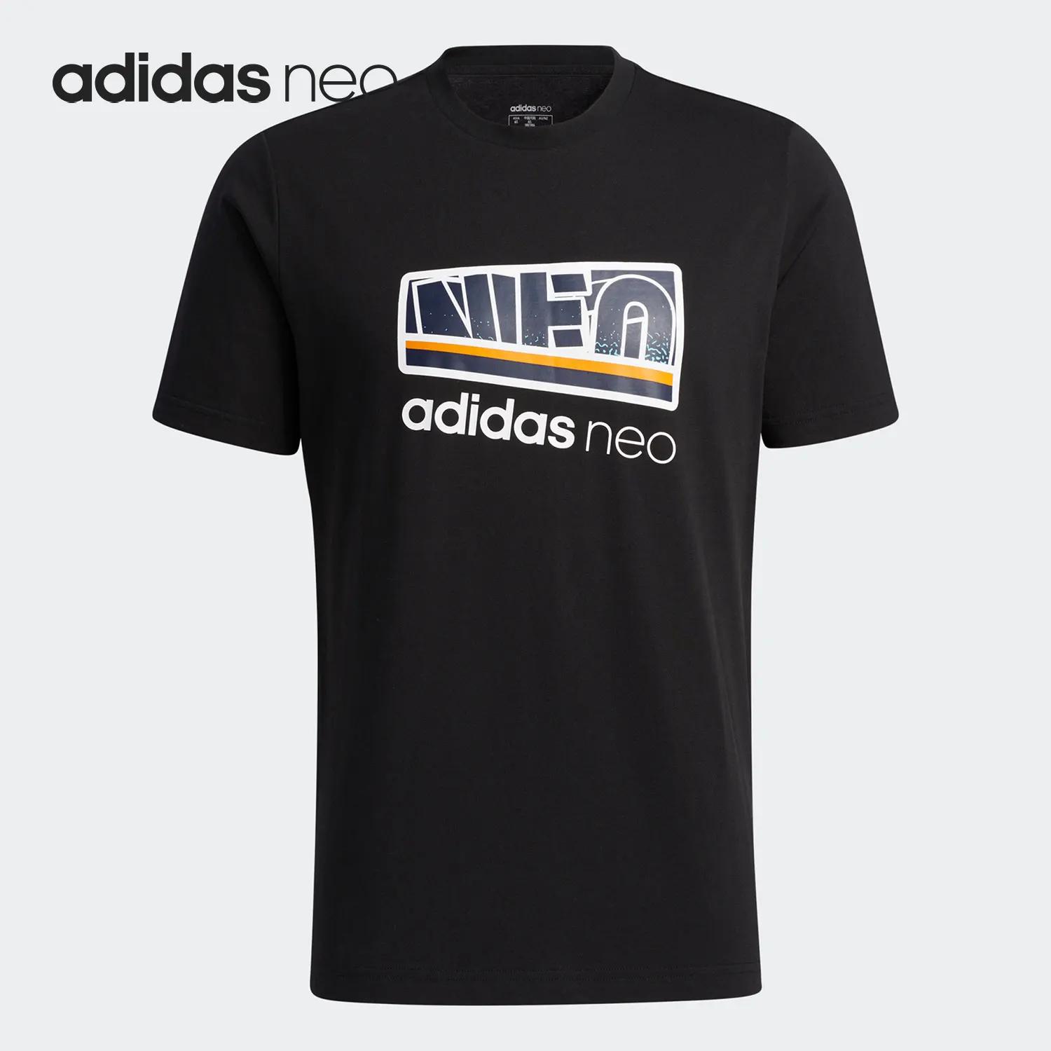 تي شيرت Adidas Official NEO مطبوع للرجال كاجوال بأكمام قصيرة H55283