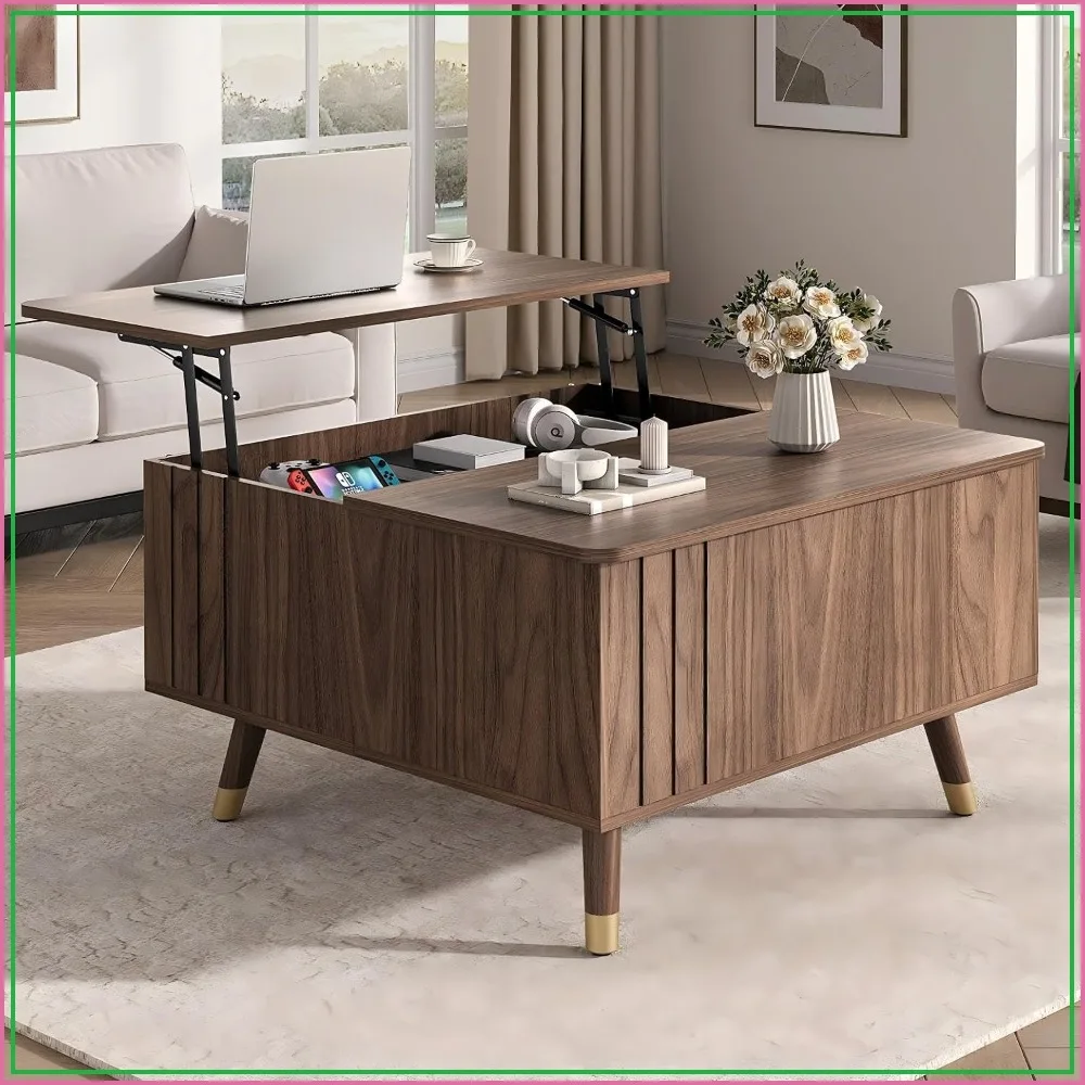 Square Lift Top Coffee Table with Storage for Living Room, 32