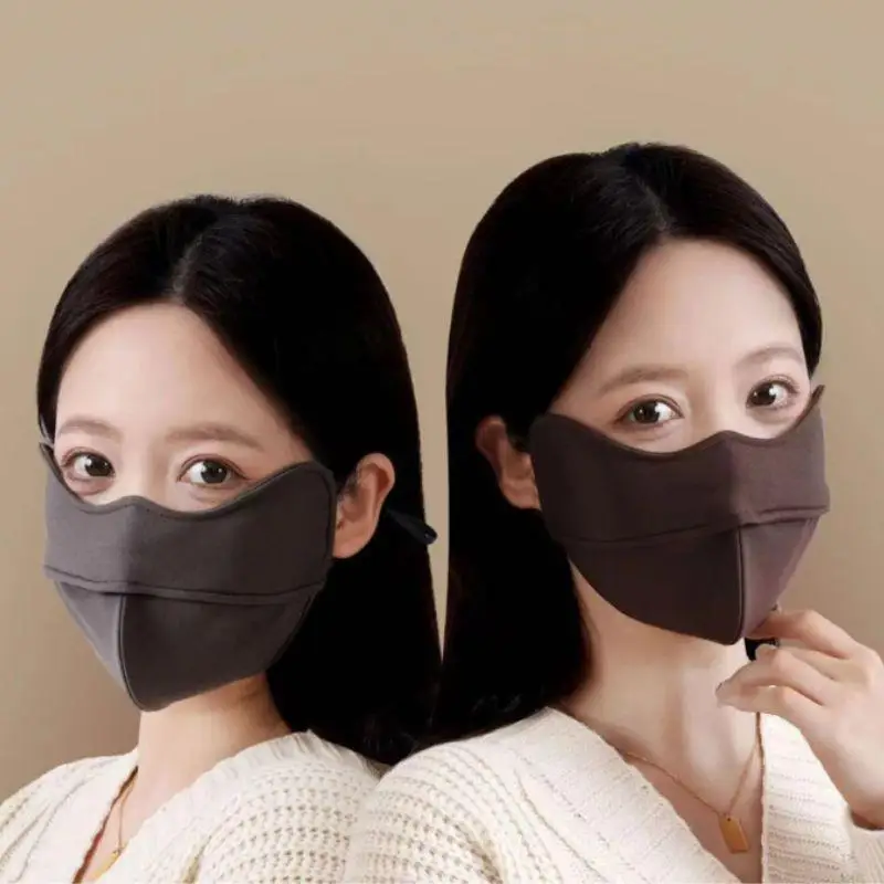 

Мужские и женские уличные ветрозащитные морозостойкие наушники 5D эластичная дышащая маска на флисовой подкладке для лица с поддержкой рыбьей кости теплые зимние наушники