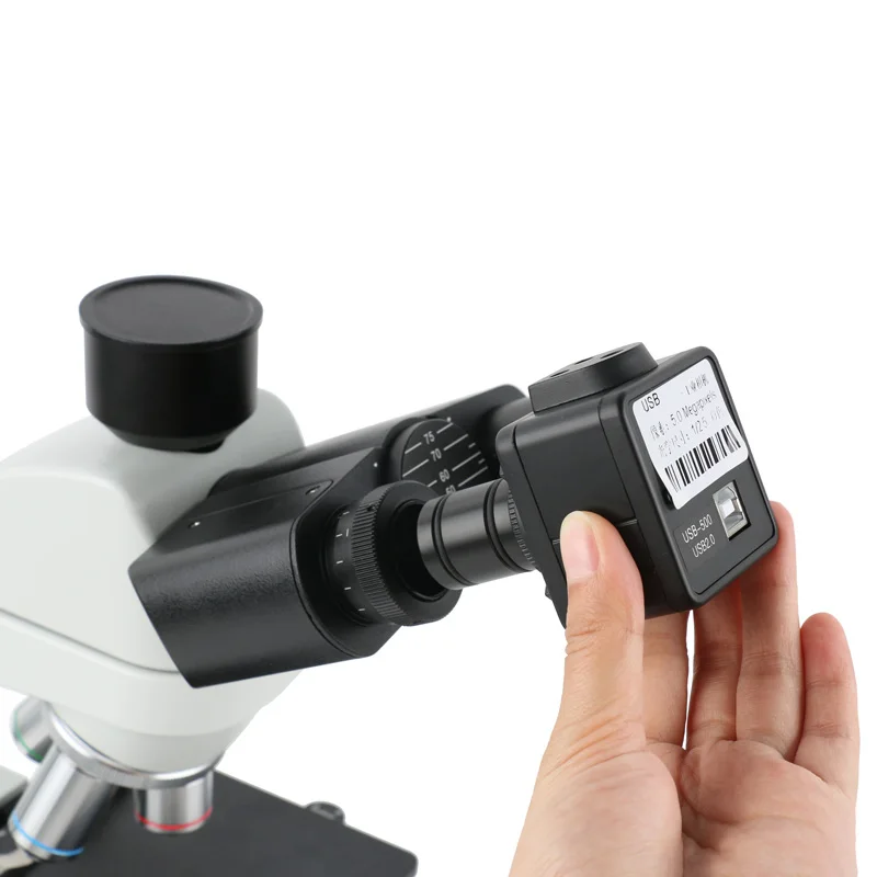 

5.0MP USB Biological Microscope Binocular Trinocular Microscope Industrial Digital Video Eyepiece Camera with 23.2mm Adapter