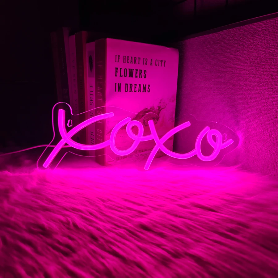 

Xoxo Led Neon Signs, Pink Letters Aesthetic Operation Lights, Used For Shops, Clubs, Garages, Family Parties Decor, Usb Powered