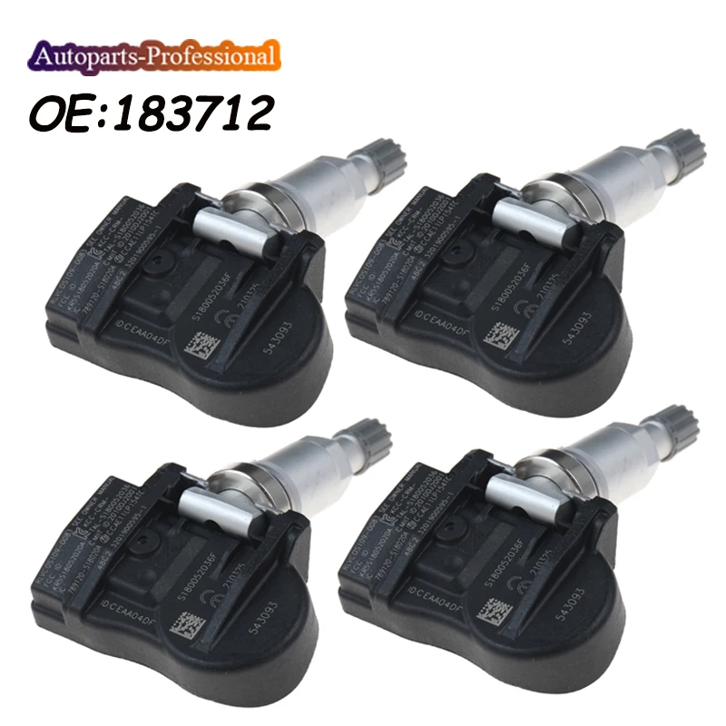 Capteur de pression TPMS pour cristaux, nouveau, C4, C5, C6, C8, KIT 508, 607, 543093, 5430T4, 9673198580, 9656822980, 9634866180, 543065