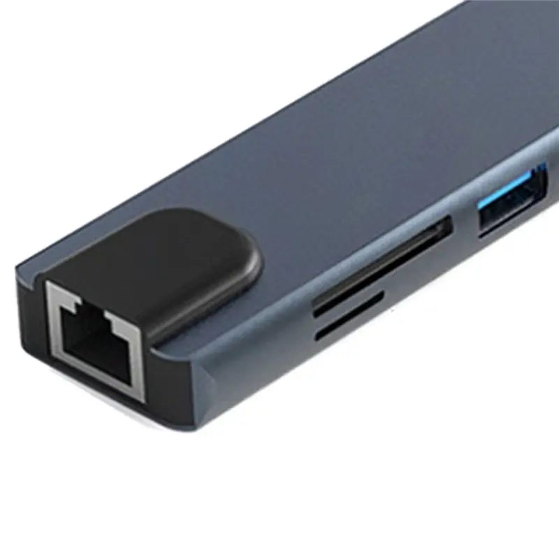 AED6-10 In 1 USB C HUB 4K30hz Docking Station Type C To HDTV-Compatible RJ45 Ethernet PD100W