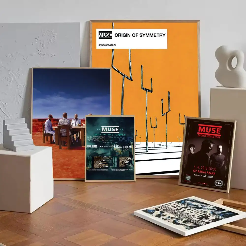 Alternative rock the muse band Poster HD Self-Adhesive Wall Decor Home Office Dorm Bedroom & More Ideal Gift Choice