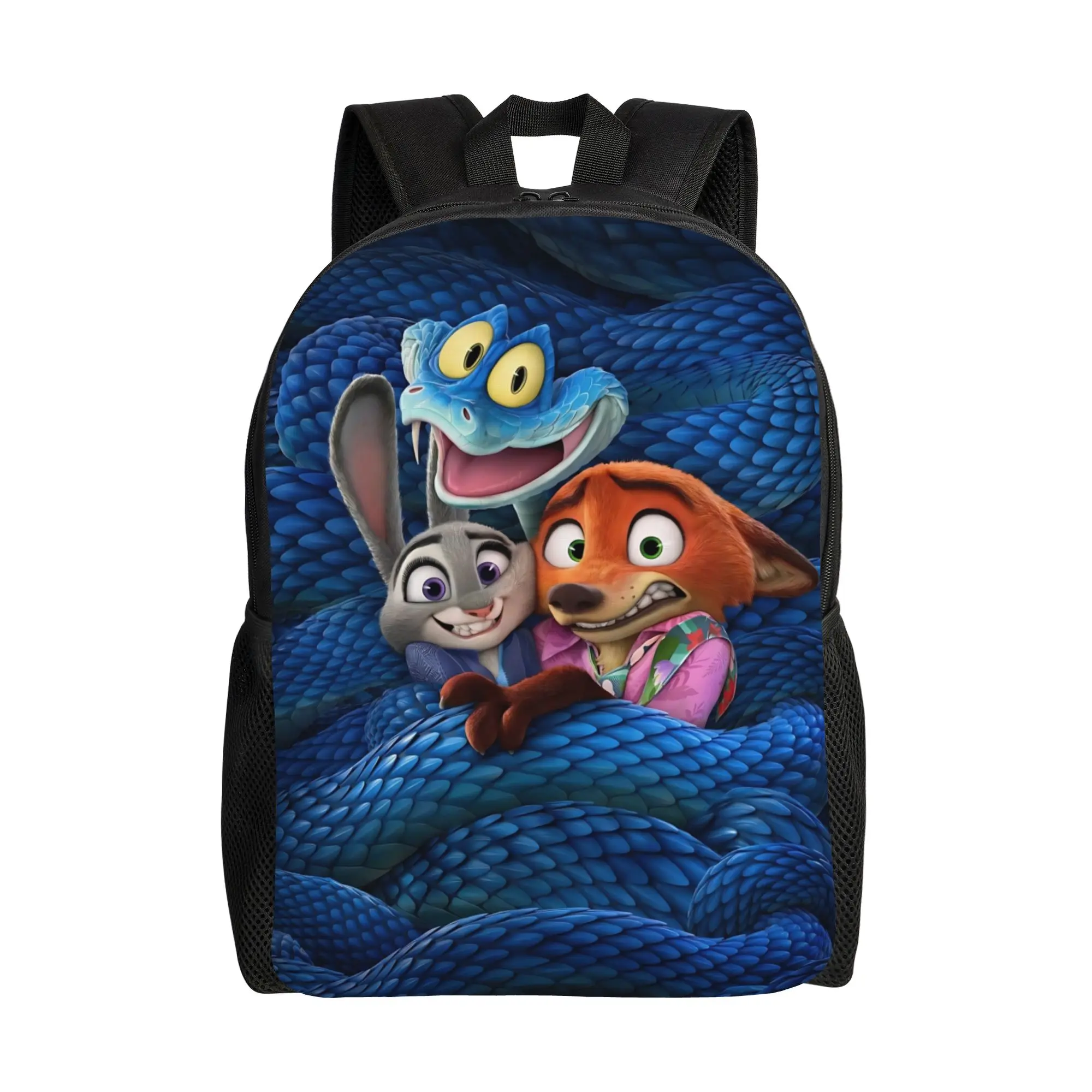 

Рюкзак для школы Disney Zootopia 2 с изображением Джуди и Ника, 1 шт., ретро-рюкзак для школы, моющийся, в стиле High Street