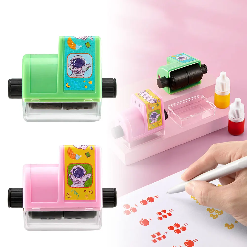 Brain Improvement Device for Kids, Math Roller Stamp for Kids