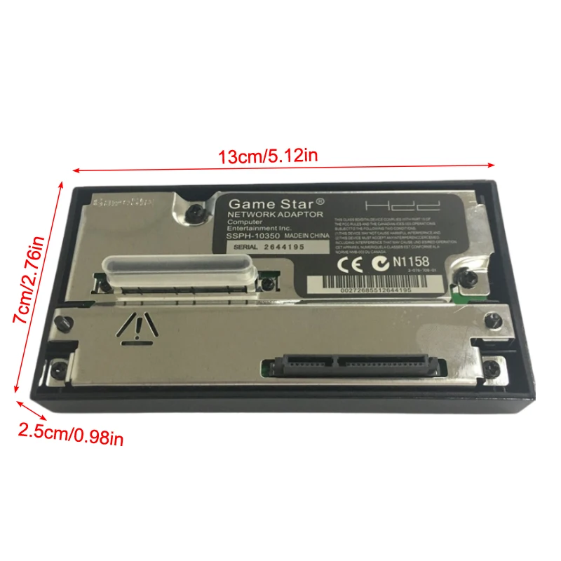 Adaptor jaringan antarmuka SATA/IDE untuk PS2 Fat Game Console Adapter SATA Slot HDD Network Adapter