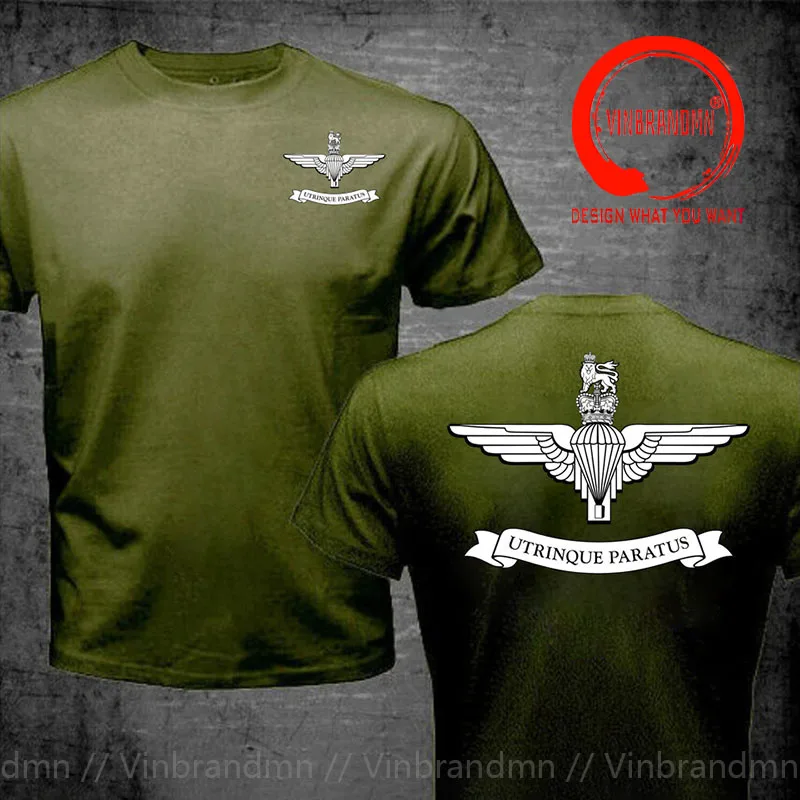 British Army Para T-Shirt UK Military Army Logo Of the Parachute Regiment Paratrooper Airborne T Shirt Men Plus Size S-6XL Shirt