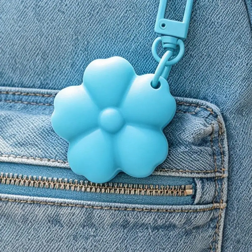 Lip Stick Holder Lip Balm Holder Keychain Silicone Flower Lipstick Holder Keychain Portable Lip Balm for Backpack for Women
