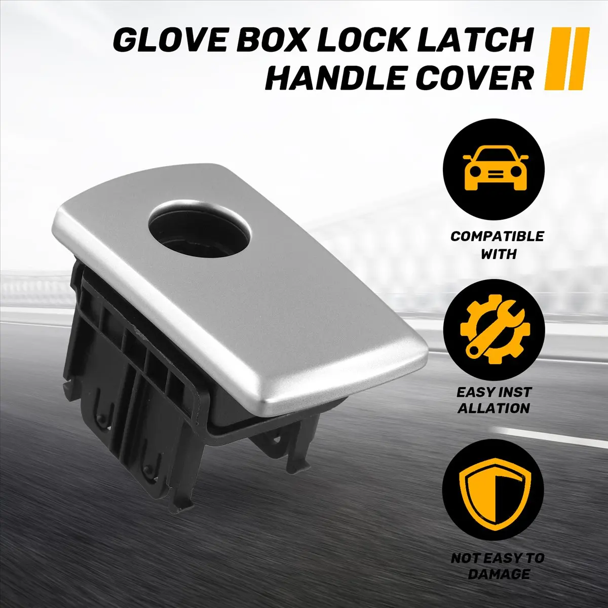 NCSMT Glove Box Handle Glove Box Lock Latch Handle Cover Kit for BMW X3 G01 G08 F97 X4 G02 F98 (M Version)