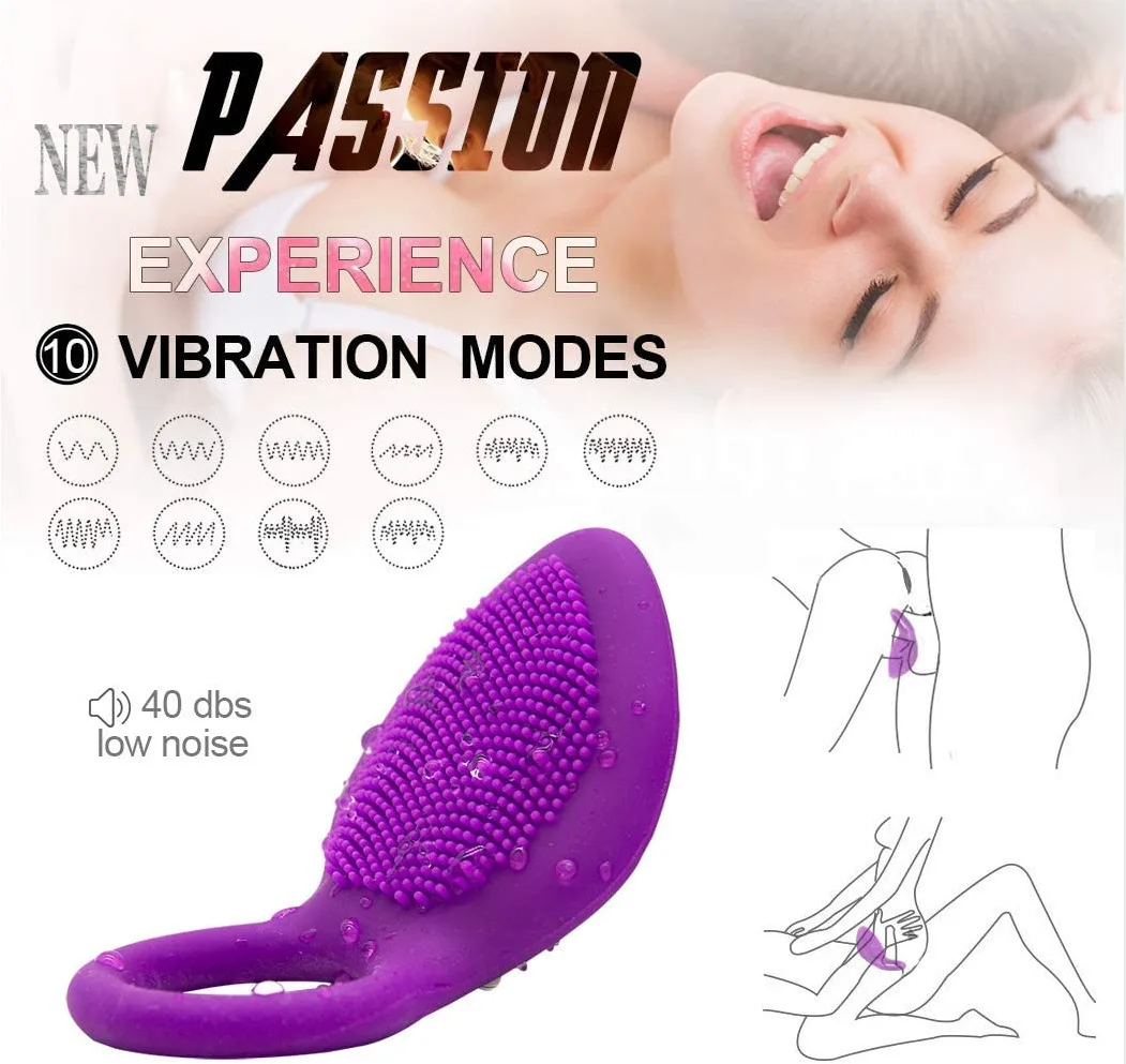 Penis Ring Vibrator Clitoris Stimulator G-Spot Sex Toys Male Delay Ejaculation Massage Vagina Orgasm Lock Fine Sleeve Vibration