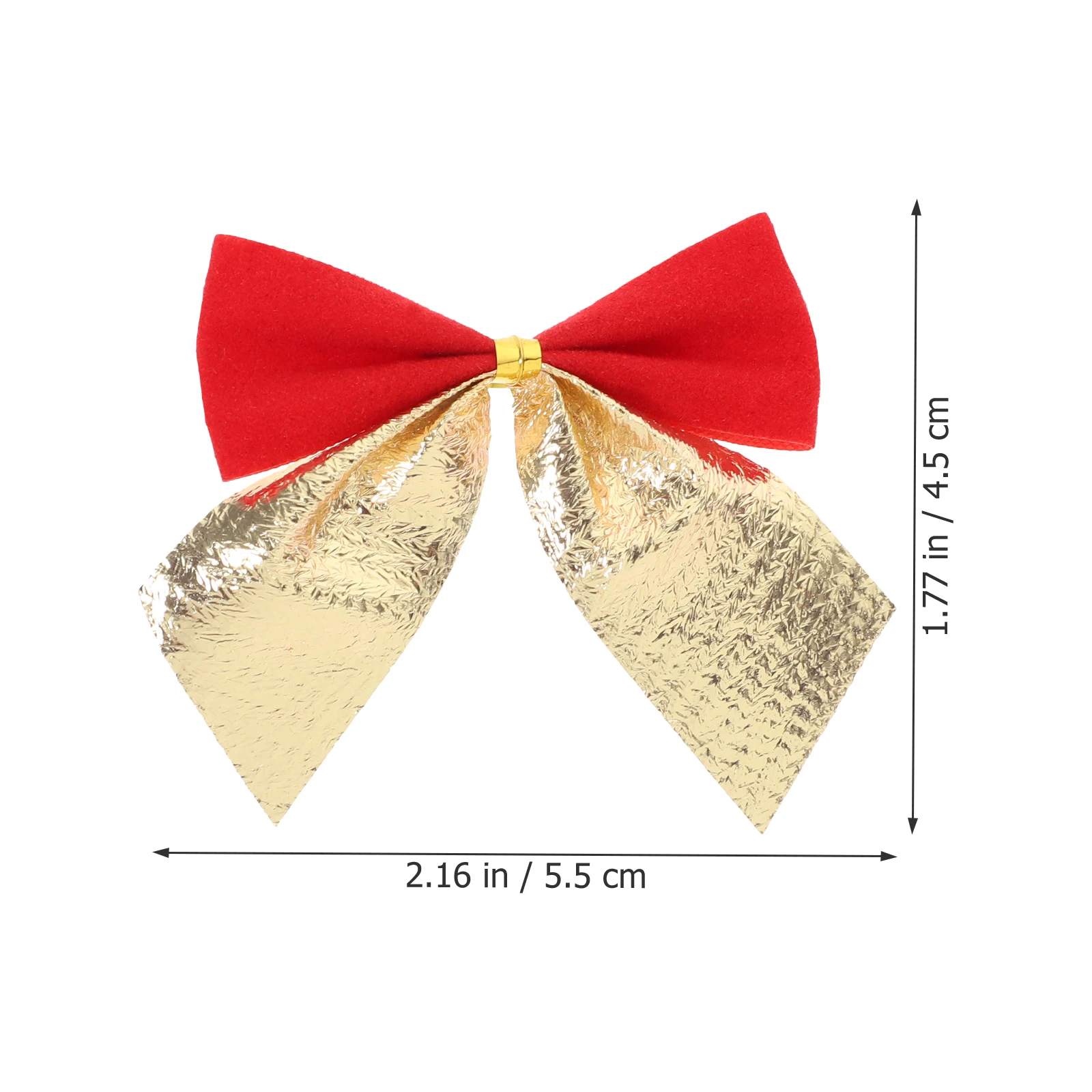 

120 Pcs Christmas Bow Wired Ribbon Decor Indoor Decorations Small Holiday Bows Tree