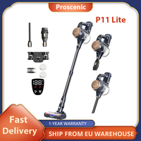 Proscenic P11 Lite Cordless Vacuum Cleaner, Max 28 kPa Suction, Up to 35min Runtime, LED Screen, Auto De-Tangles Hair, 180°