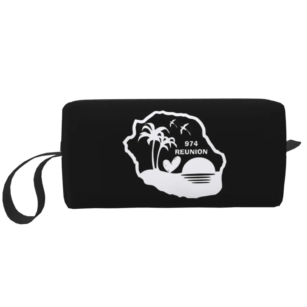 974 Reunion Island Federmäppchen für Jungen und Mädchen, Stiftbox, Bleistiftbeutel, Schreibwaren, Organizer-Tasche für Damen