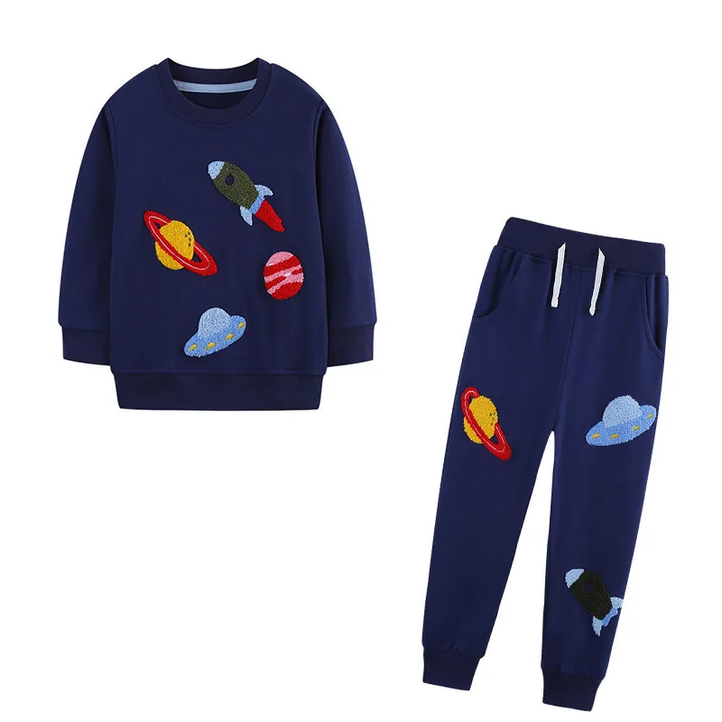 

Long Sleeve 2 Pcs Suit Sweatshirts + Sweatpants Boys Clothing Sets Autumn Spring Long Sleeve Children's Clothes Outfits