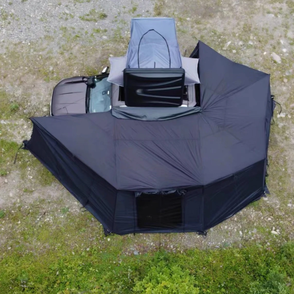 Factory Direct 2026 Wholesale Car Canopy Shelter 2M 2.5M Free Standing Vehicle 270 Degree 360° Waterproof XL Car Side Rear Tent