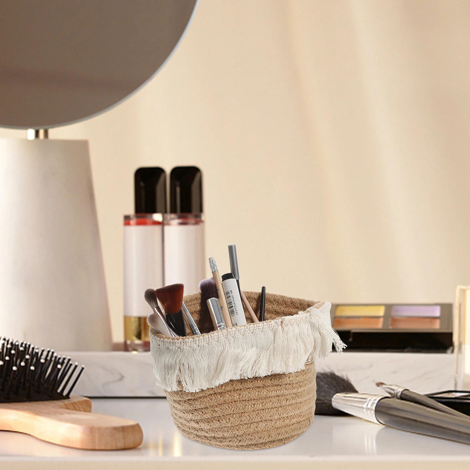 

Hand Storage Baskets Decorative Organizerrope Woven Basket For Keys Toiletries Bedroom Bathroom Desktopsmall Woven Basket For
