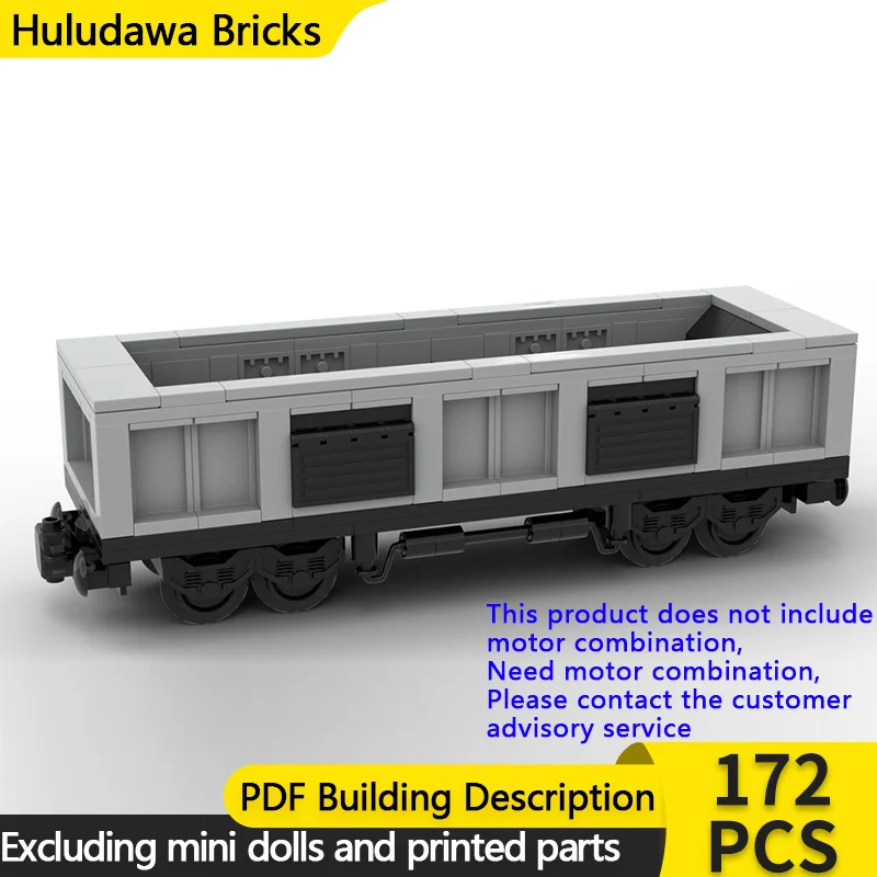 

City Car Model MOC Building Bricks Railway Medium Coal Wagon Modular Technology Gifts Holiday Assemble Children Toys Suit