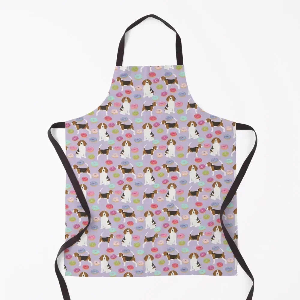 

Beagle donuts cute gifts for pure breed dog lover beagles owners Apron work ladies christmas Apron