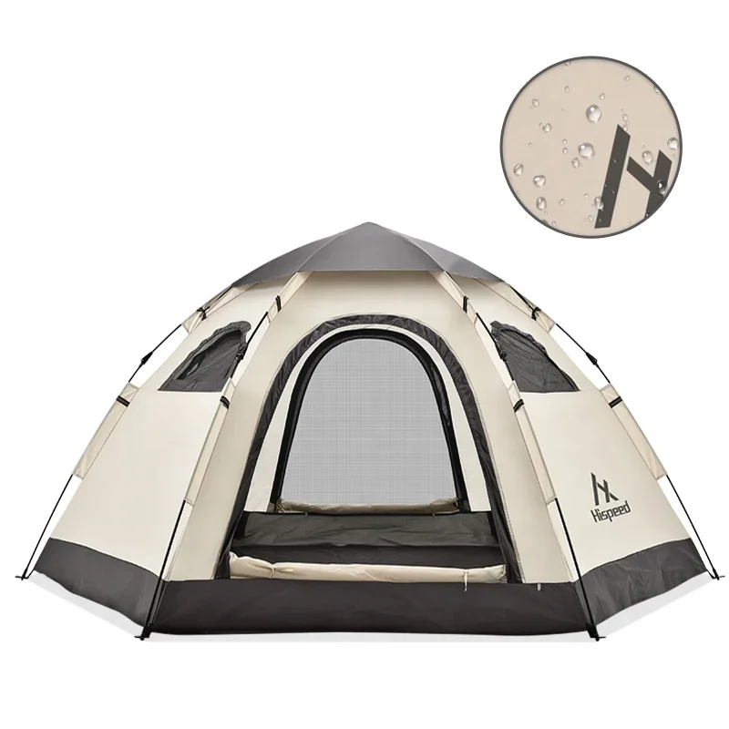 Kamp Cadiri 2.5*3m 5-8 Person Automatic Quick Open Tent PU2000mm Outdoor Pop Up Beach Camping Tents