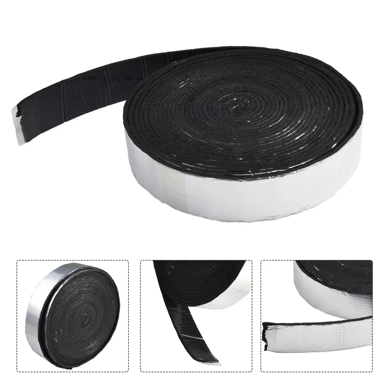 10M Aluminum Foil Pipe Insulation Tape Self Adhesive Thermal Wrap Freeze Protection Heat Resistant Insulation for PVC Water Pipe