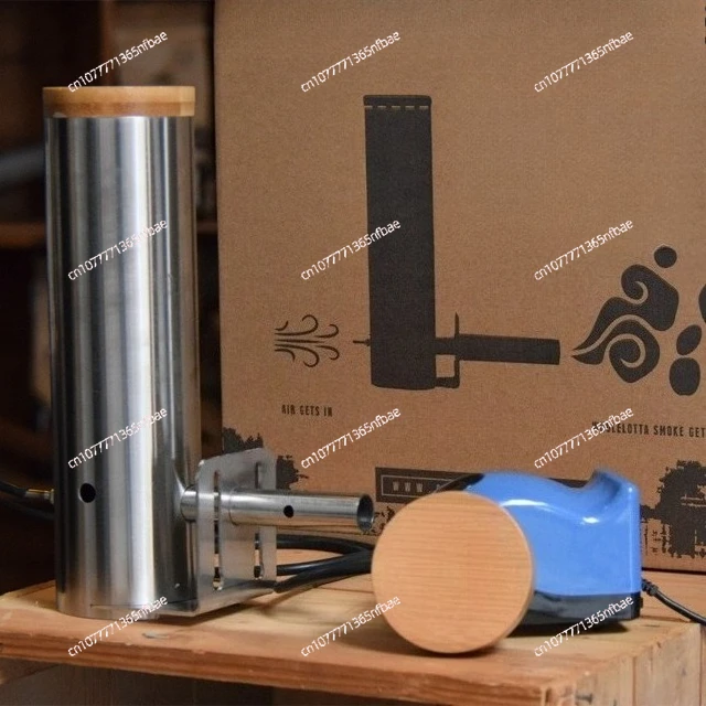 

Коптильня для мяса из нержавеющей стали на древесных пеллетах, большой объем, регулируемые уровни дыма и нагрева