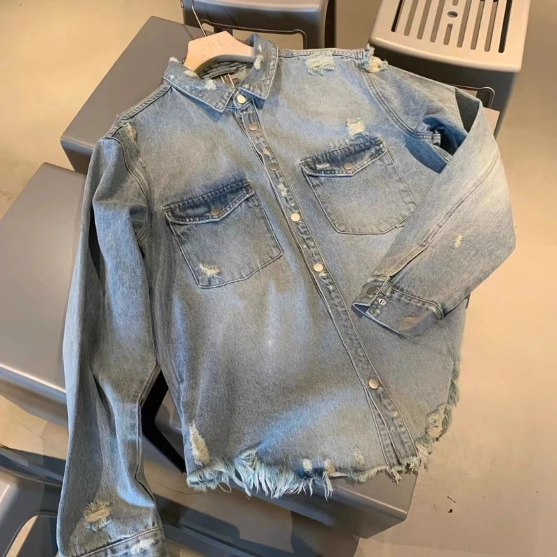 メンズ、レディース、ヴィンテージ風、切りっぱなしのデニムジャ - Denim Jacket Vintage のレビューと価格