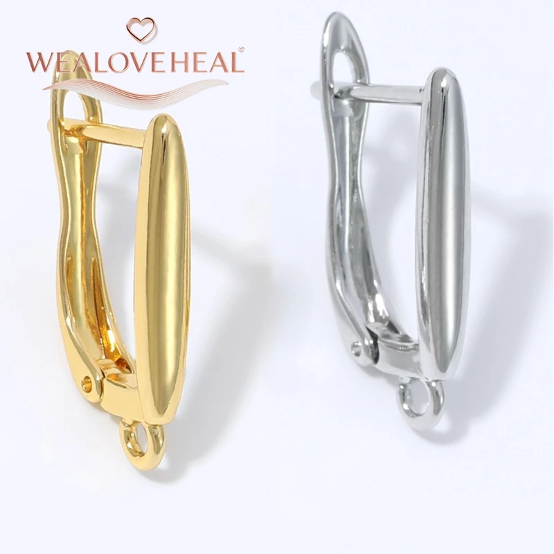 schmuckherstellung zubehör, Minimalistische 18K Vergoldete Messing-Ohrringhaken Handgefertigte DIY-Ohrring-Zubehörteile Hochwertige Ohrringverschlüsse – Detail 16