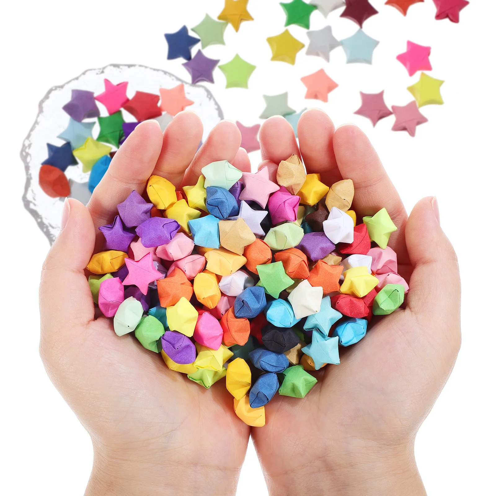 2700 Sheets Star Folding Paper 27 Colors Perfect for Schools DIY Handcraft Projects Enjoy Happy Times Finger Dexterity