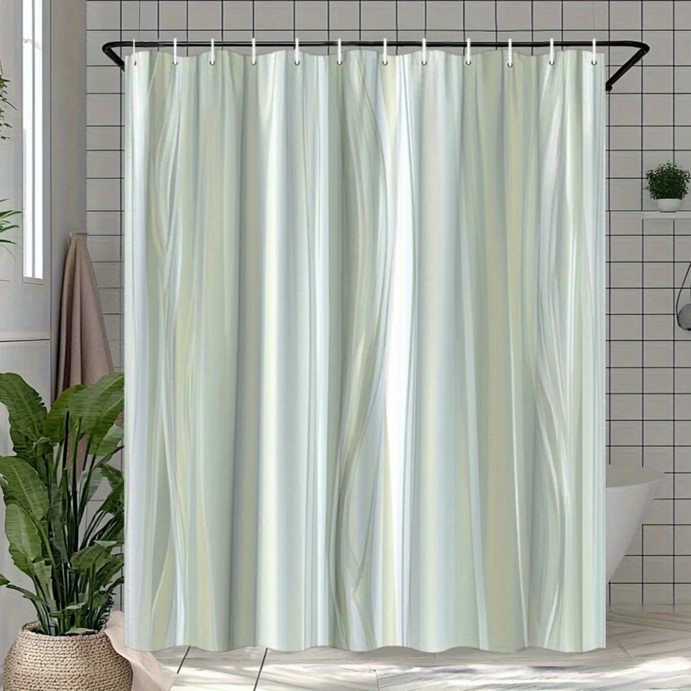 Luxury Waterproof Shower Curtain Liner for Bathroom Modern Spa Decor Beige Cream Neutral Waterproof Shower Curtain Bath Accessor