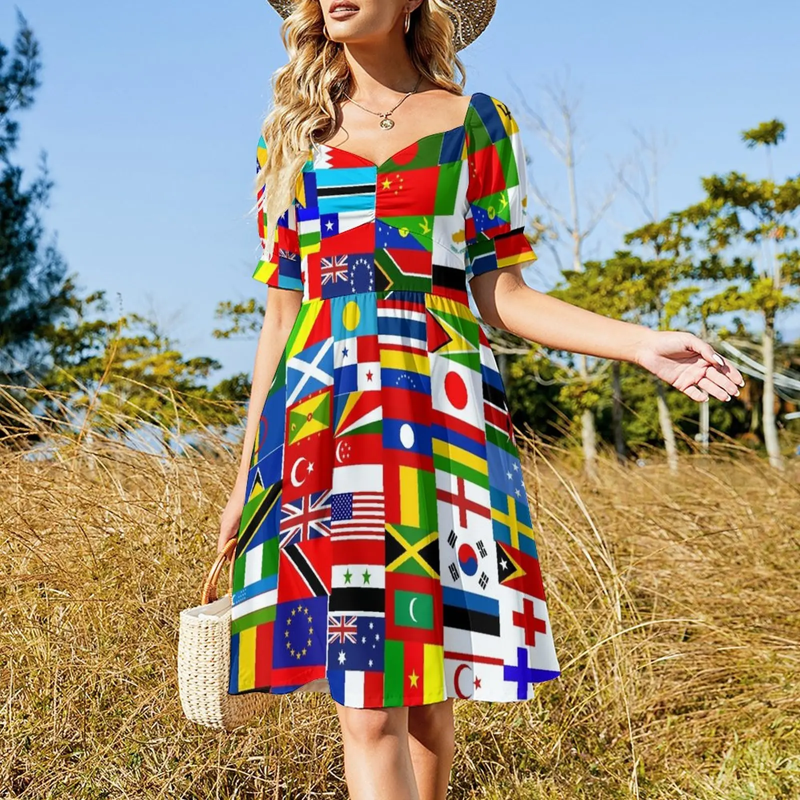 Flag Montage Dress Women's summer dress dress dresses sexy dress