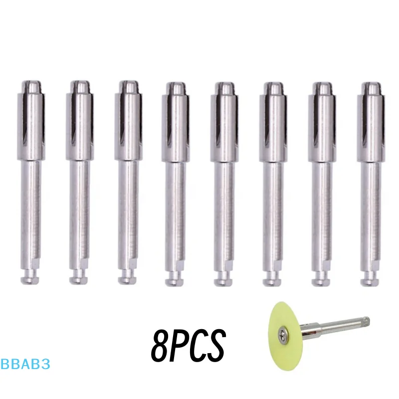 8 قطعة الأسنان فليكسيا القرص مغزل تلميع أقراص عقد قضيب RA عرقوب أداة دوارة طبيب الأسنان فني أداة 2.35 مللي متر القرص تشاك