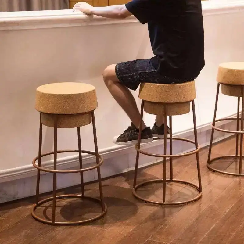 Chair Wooden Armchair Bar Luxury Counter Stool Restaurant Furniture Cafe Metal Leather Minimalist Elegant Chairs Vintage Dining