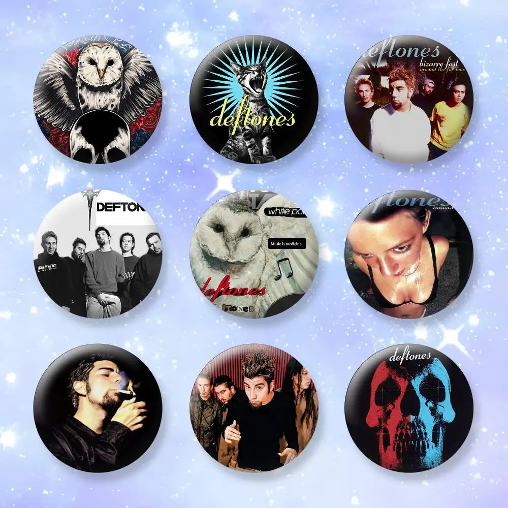 

D-Deftones B-Band Button Pins Backpack Clothing Decor Brooch Badge Jewelry Gifts for Kids