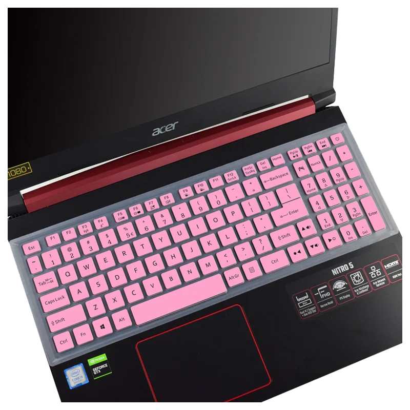 Silicone Laptop Keyboard Cover skin For Acer Nitro 5 2023 2022 AN515-58 AN515-57 AN515-56 AN515-56 AN515-55 AN515-54 AN515 15.6