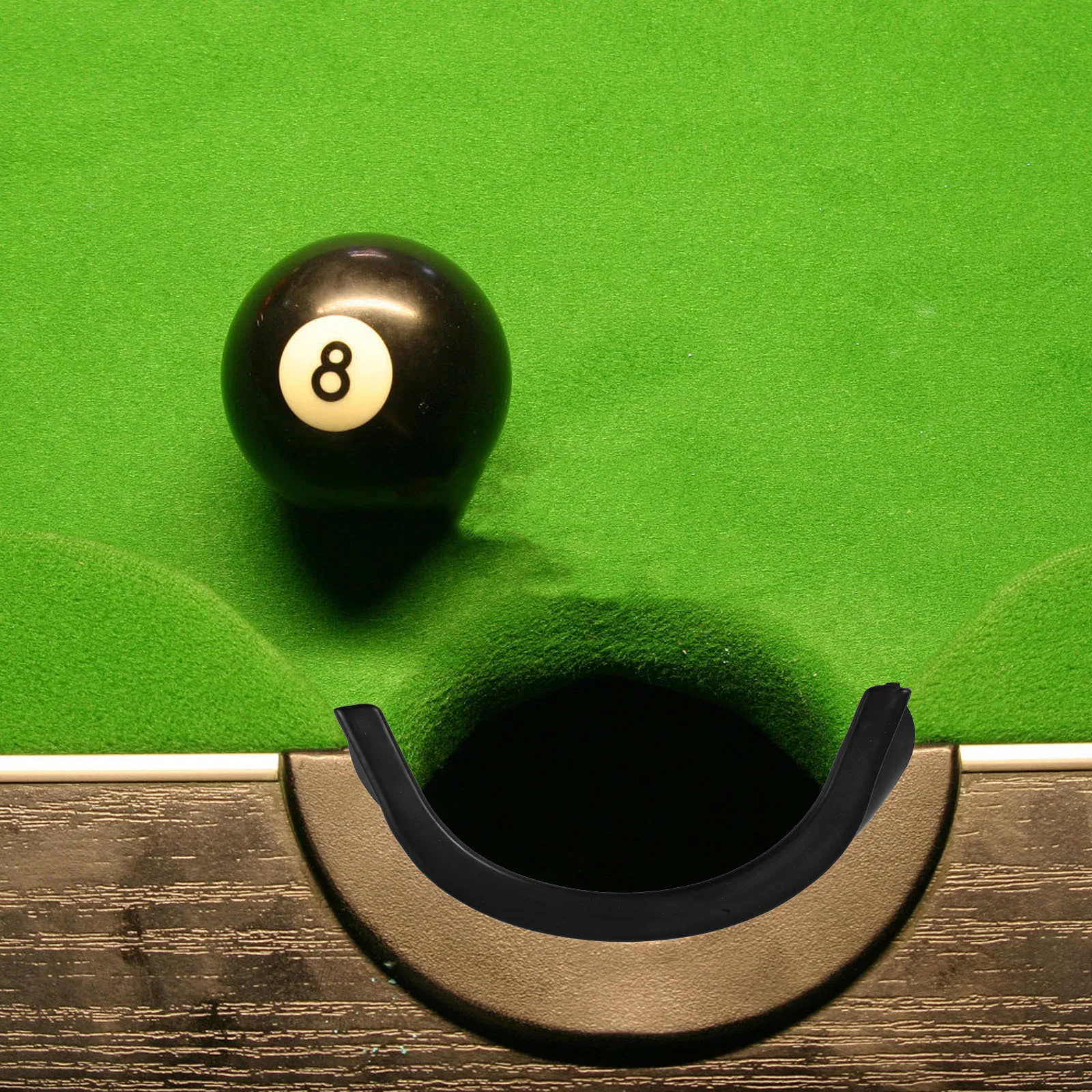 

6 шт. вкладыши для бильярдных отверстий, черные резиновые угловые карманные вкладыши для бильярдного стола, прочные сменные аксессуары для бильярдного стола