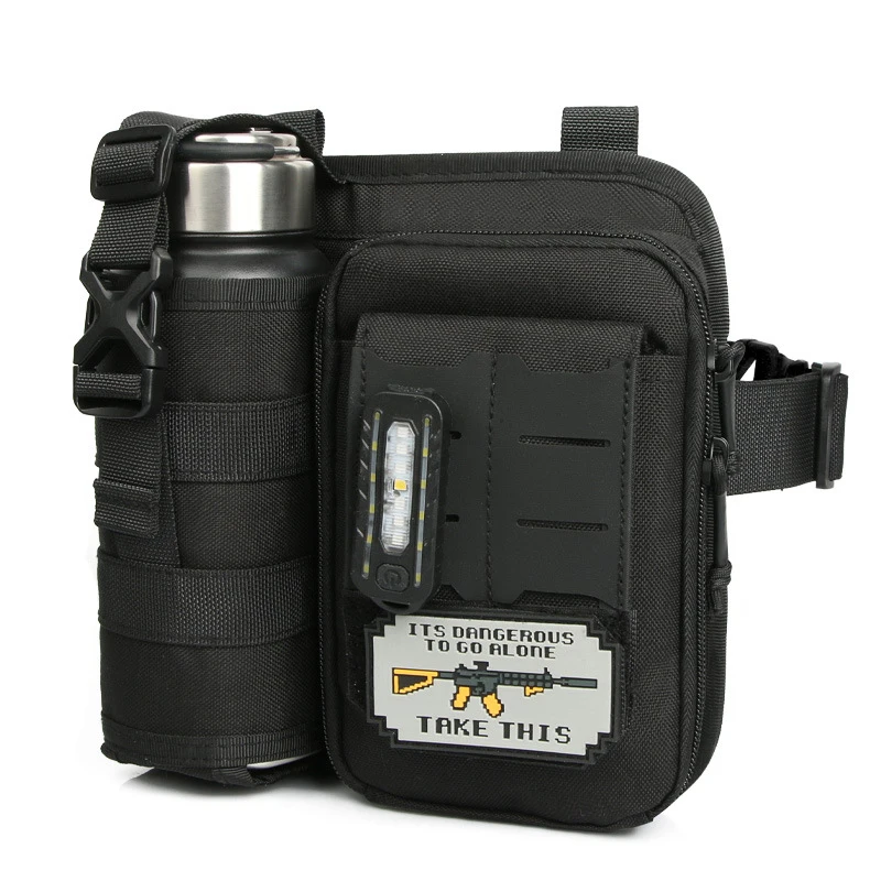 

Tactical Outdoor Fishing Waist Bag Multifunctional Molle Sports Travel Cycling Shoulder Bag Water Bottle Cover Phone Pouch