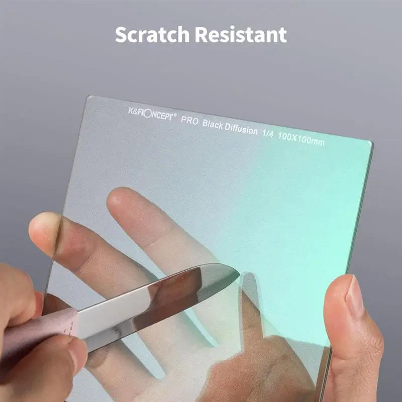 K&F Concept 100*100mm Black Mist Diffusion 1/8 1/4 1/2 1/1 Square Filters Portrait Photography Lens Filter Camera Lens Filter