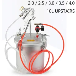 10L Upstairs 2.0 / 2.5 / 3.0 / 3.5 / 4.0 Water-in-water Pressure Tank Paint Spray Gun Spreading Barrel Coating Latex Nozzle