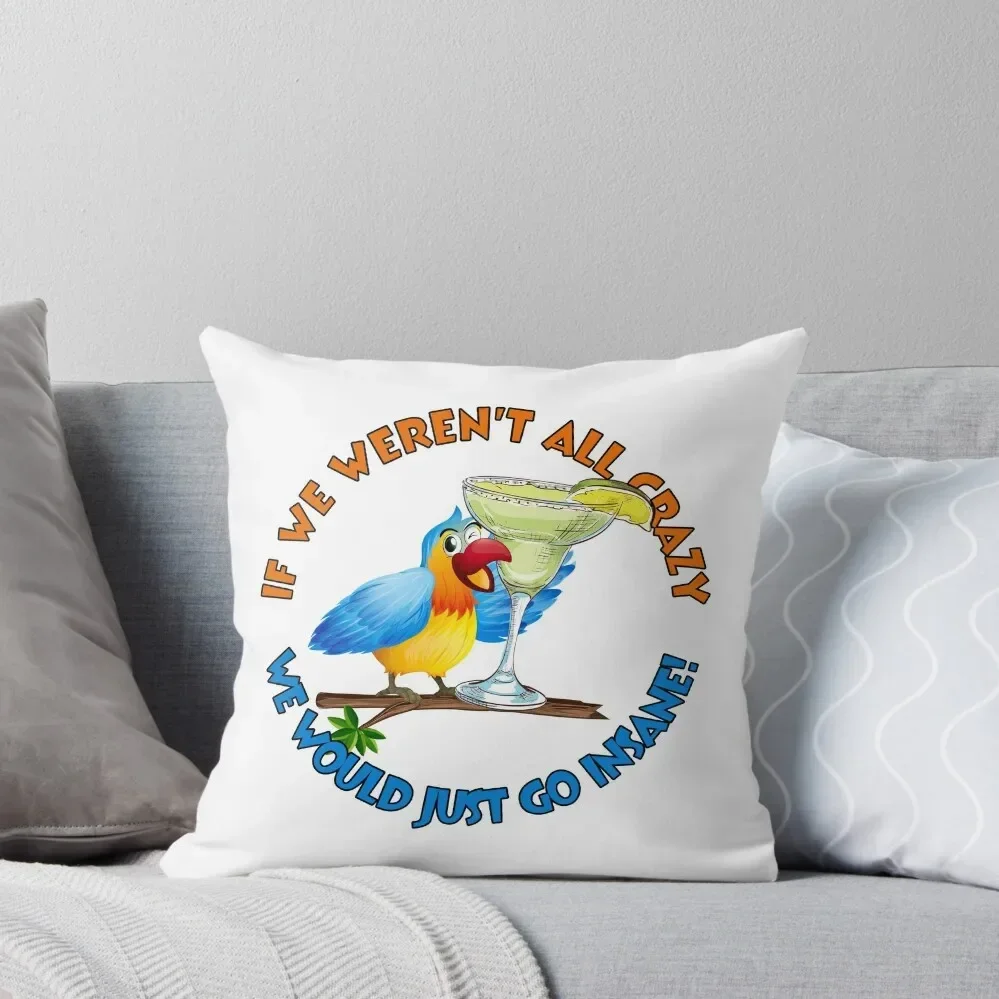 Crazy, Insane Parrot Throw Pillow Ornamental Pillow Pillowcases Bed Cushions Cushions Luxury Pillow Case