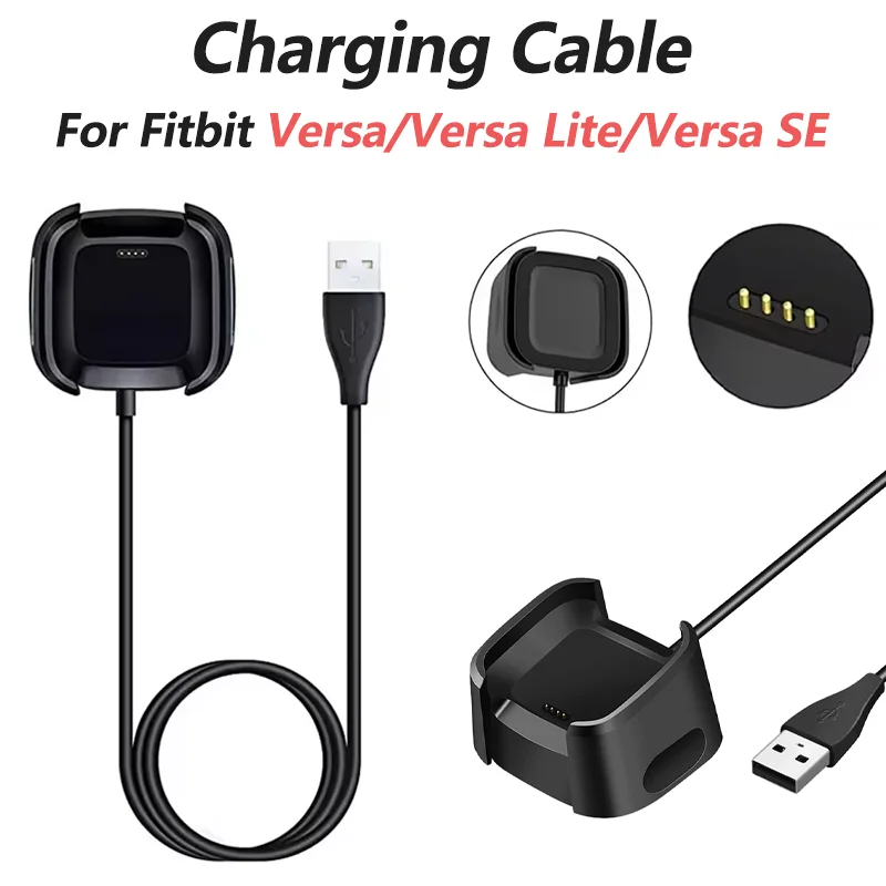 Ladegerät für Fitbit Versa 1 (nicht für Versa 2), Ersatz-Ladedock-Kabel mit USB-Kabel für Fitbit Versa-1st Gen Smartwatch