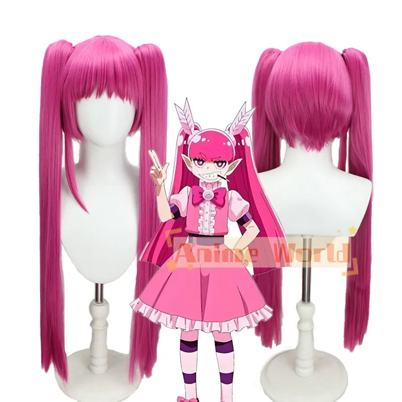

Anime Barbatos Bachiko Cosplay Wig Halloween Carnival Party Props Synthetic Hair Heat Resistant Fiber + Wig Cap