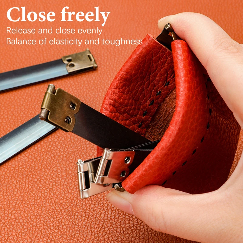 إطارات مرنة داخلية معدنية موثوقة؛ مجموعة 10 قطع للحقائب التي تصنعها بنفسك؛ مشبك محفظة مفيد 8-12 سم؛ مشابك محفظة فورية #4