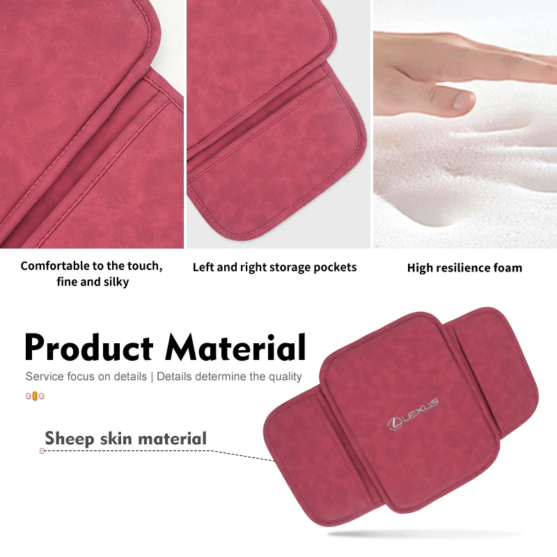 Universal Car Armrest Box Pad Central Control Storage Bag For Lexus CT ES GS NX IS250 CT200h IS300h ES300h ERX400h NX300h