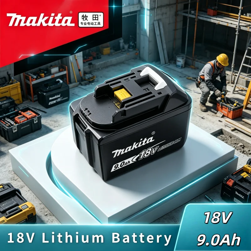 

Genuine Li-ion Battery 18V 6.0Ah Original for Makita, matches BL1860 BL1430 BL1850, ultra long life for home and industrial use