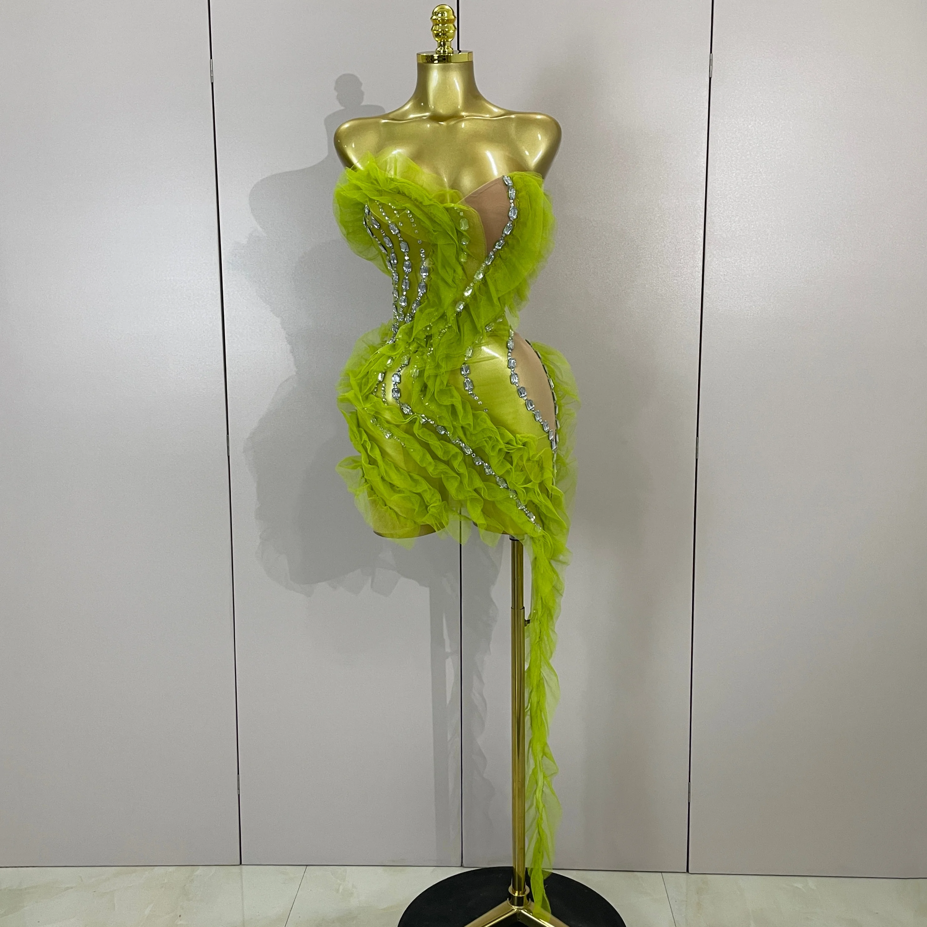 neon club dress Club Exx Burning Man Glow In The Dark Sheer Fishnet Mini Bodycon Dress  Festival Burning Man