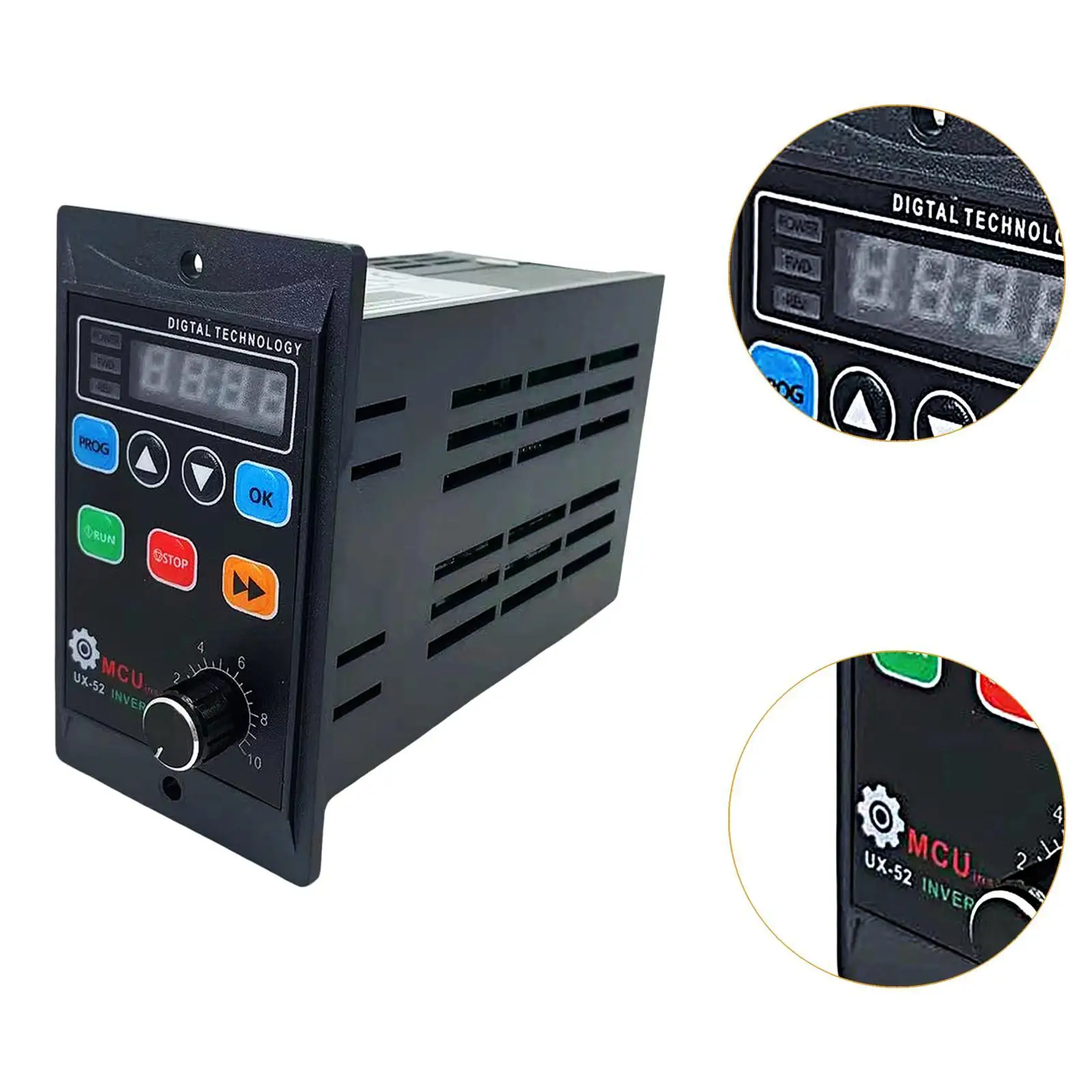 Frequency Converter 220V Compact Speed Change Digital Display Speed Regulator for Motors Engraving Machines Water Pump Fans